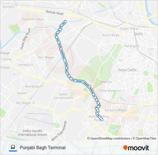 448 Bus Line Map