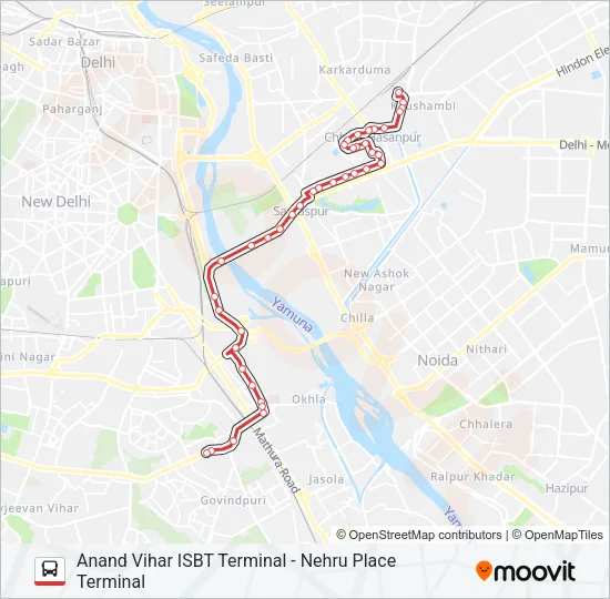 534 Bus Line Map
