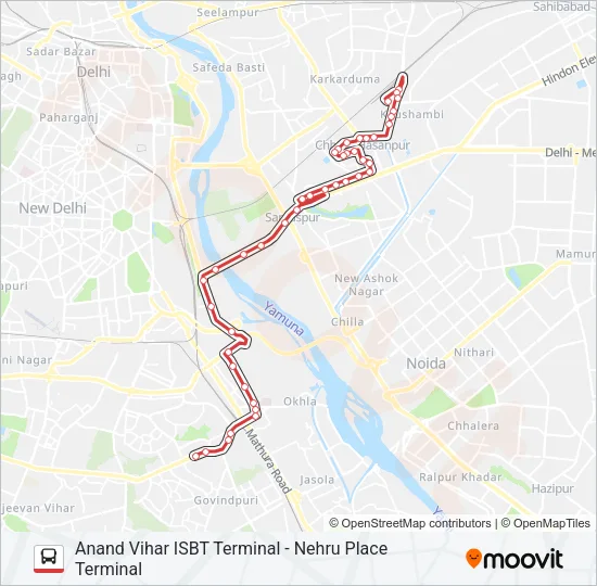 534 Bus Line Map