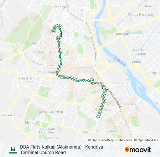 480 Bus Line Map