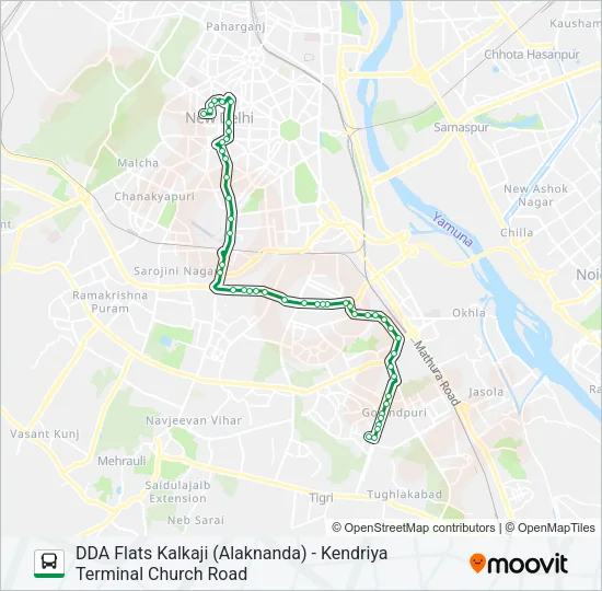 480 Bus Line Map