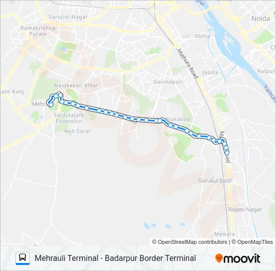 525STL Bus Line Map