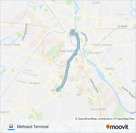 502 Bus Line Map