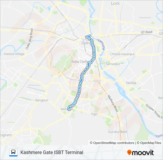 502 Bus Line Map