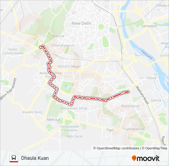 511A Bus Line Map