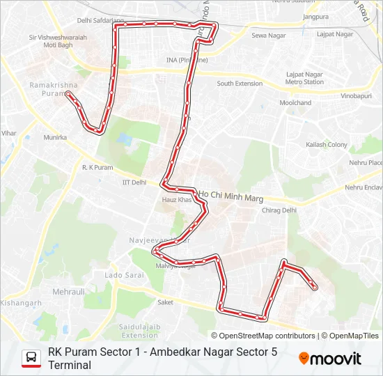 512 Bus Line Map
