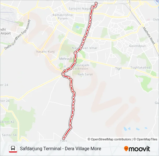 516 Bus Line Map