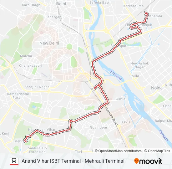 534 Bus Line Map