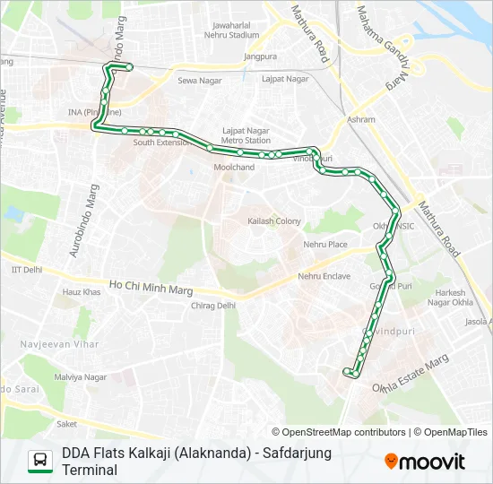 480 Bus Line Map