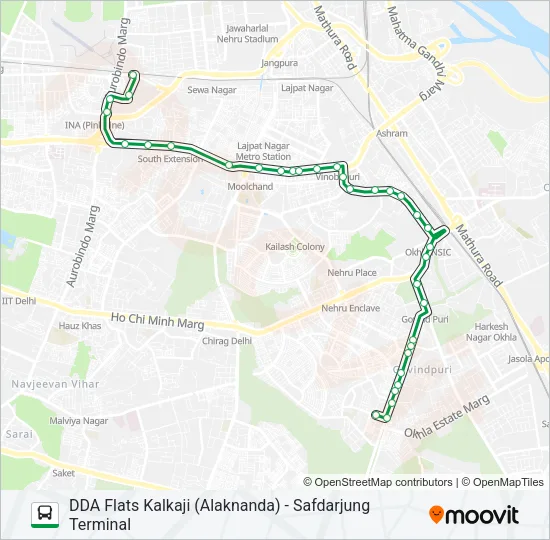 480 Bus Line Map