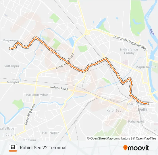 102 Bus Line Map