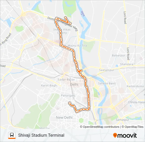 104 Bus Line Map