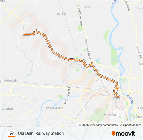 107 Bus Line Map