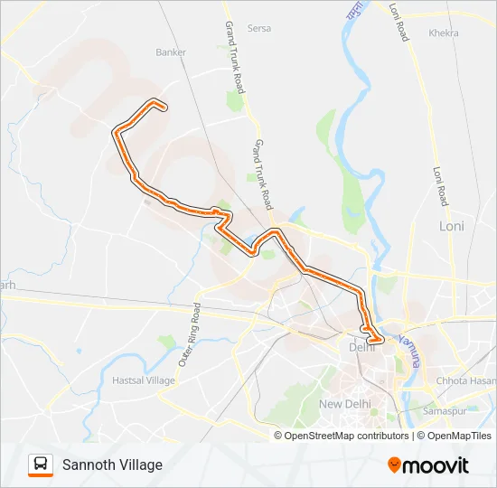 113 Bus Line Map