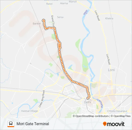 120 Bus Line Map