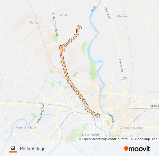 Sabzi Mandi Station Delhi Map 125 Route: Schedules, Stops & Maps - Palla Village (Updated)