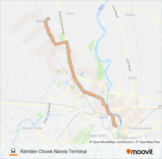 135 Bus Line Map