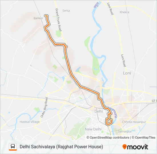 135 Bus Line Map