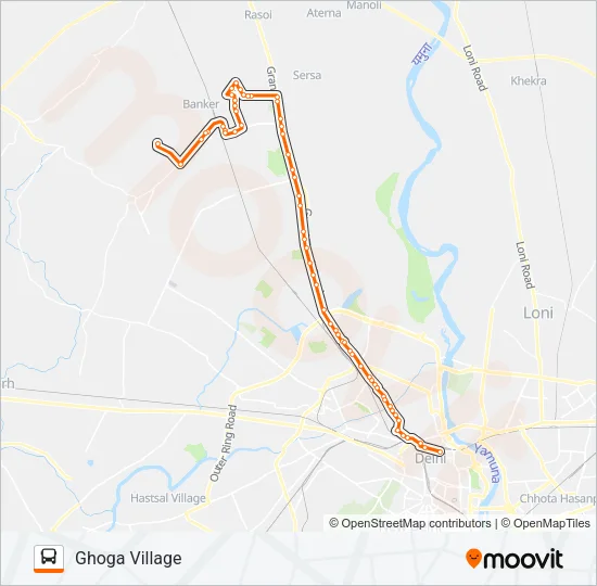 136 Bus Line Map