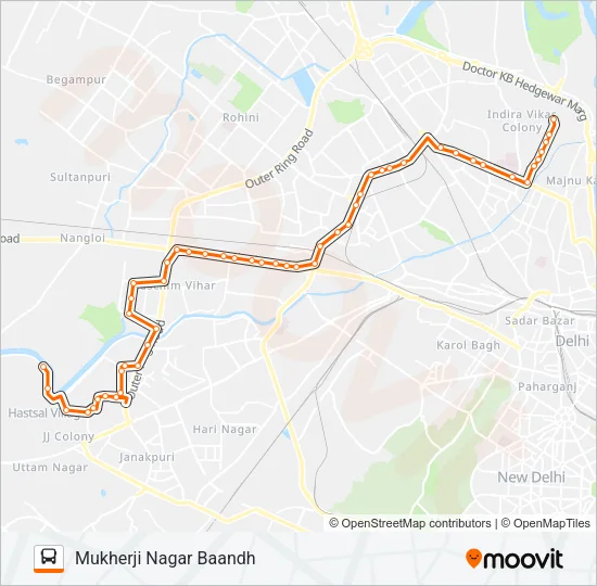 153 Bus Line Map