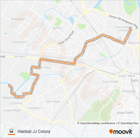 153 Bus Line Map