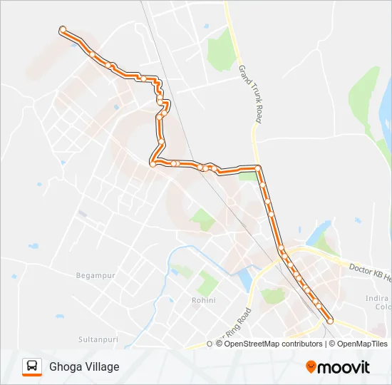 158 Bus Line Map