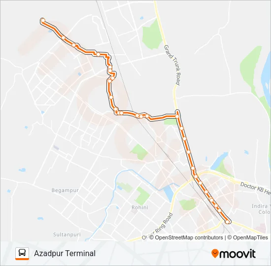 158 Bus Line Map