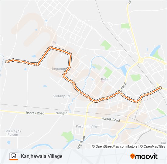 174 bus Line Map