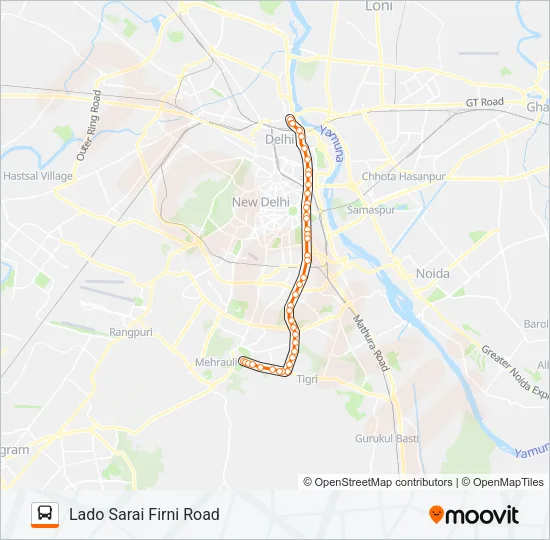 419 Bus Line Map