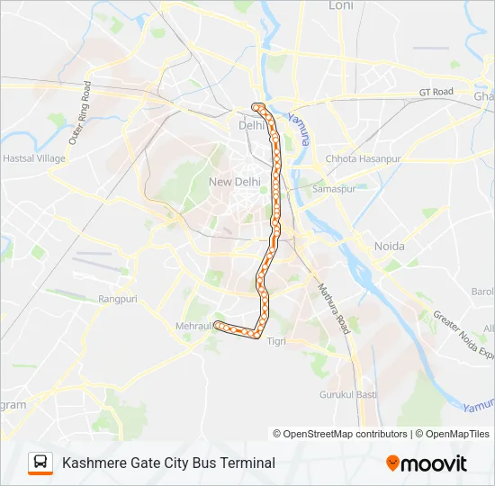 419 Bus Line Map