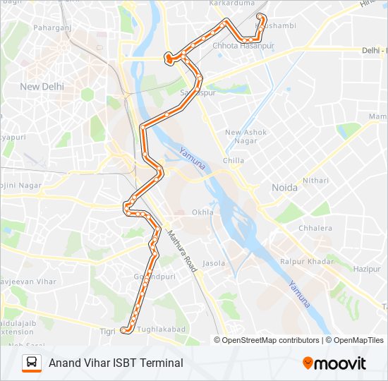 469 bus Line Map