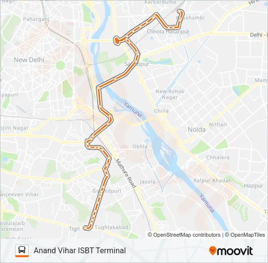 469 Bus Line Map