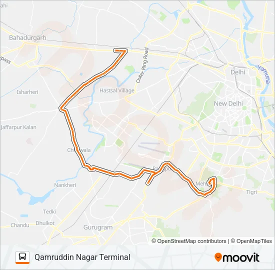 539 Bus Line Map