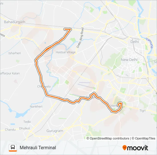 539 Bus Line Map