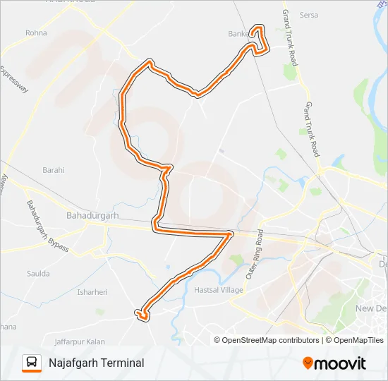 701 Bus Line Map