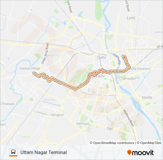 703 Bus Line Map