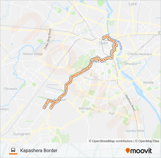 706 Bus Line Map