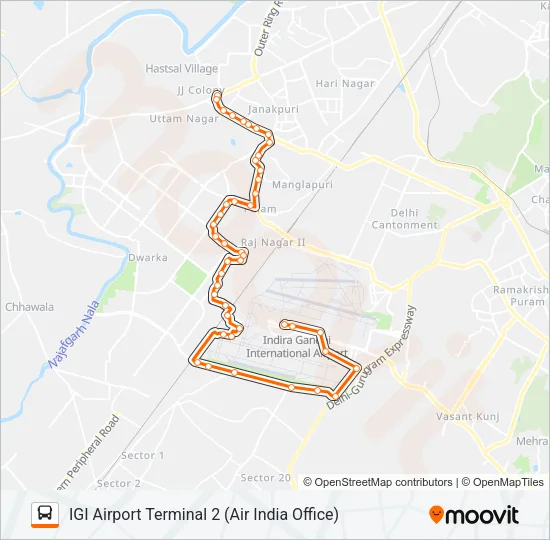 772 Bus Line Map