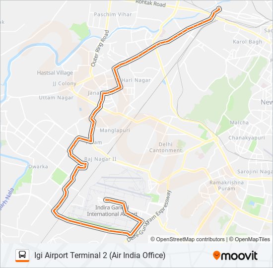 801 bus Line Map