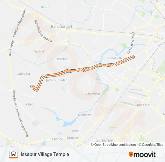 822 Bus Line Map