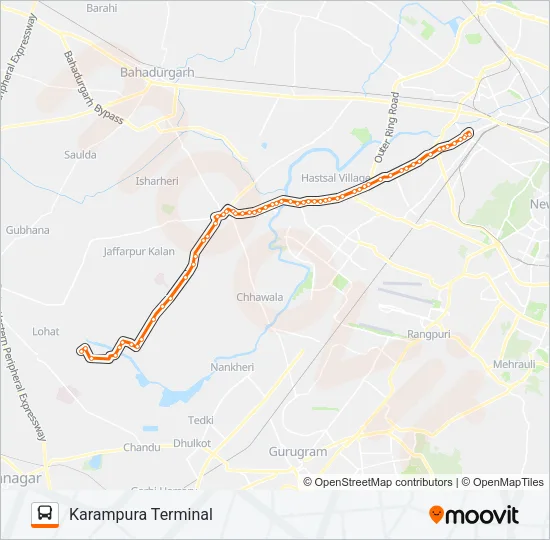 828 Bus Line Map