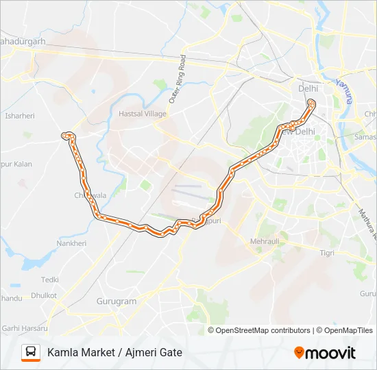 858 Bus Line Map