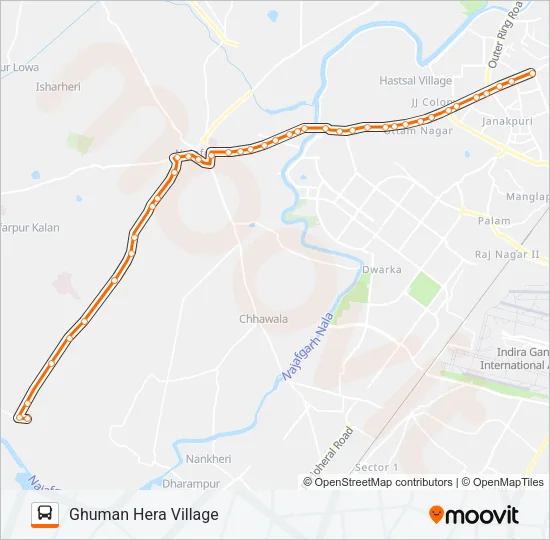 887 Bus Line Map