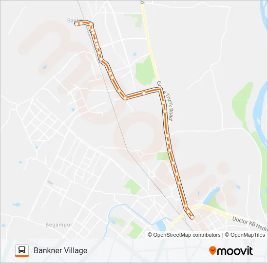 109A Bus Line Map