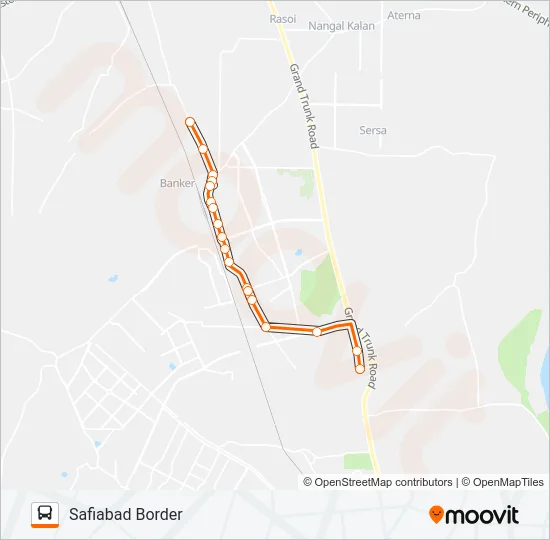 112A Bus Line Map