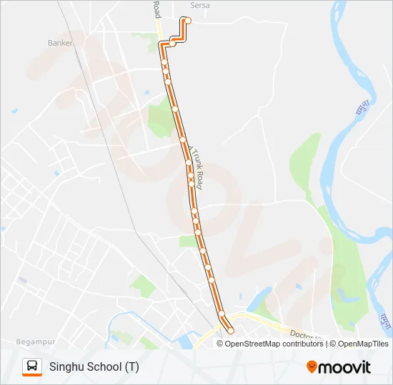 144A Bus Line Map