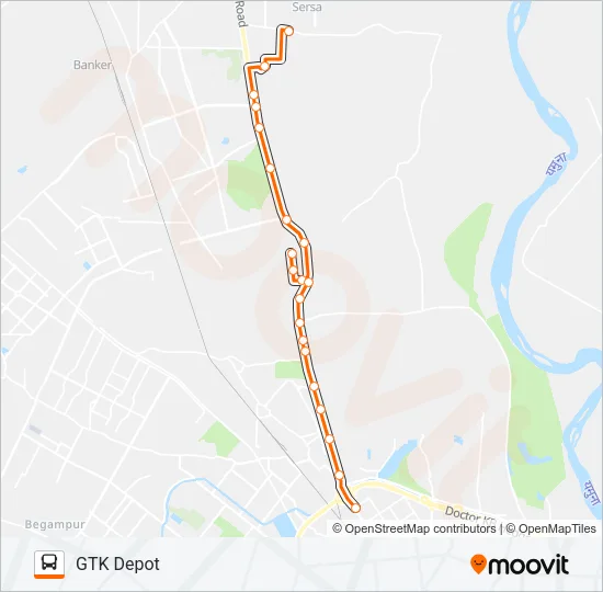 144A Bus Line Map