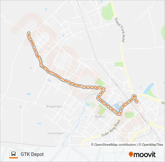 161A Bus Line Map