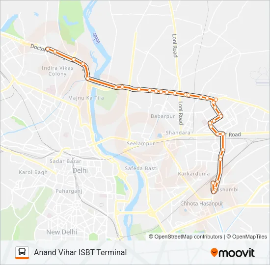 165A Bus Line Map