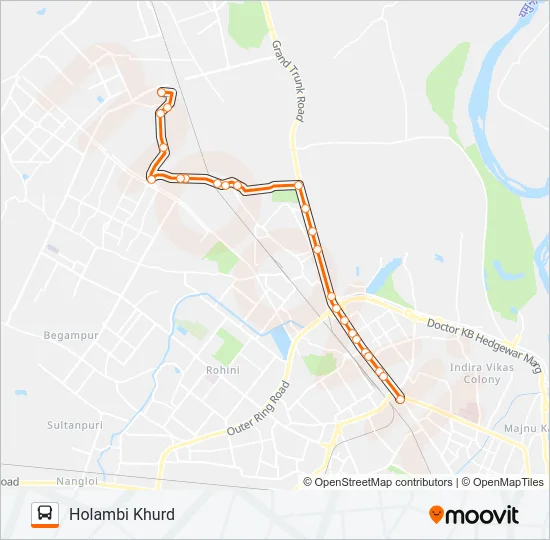 172A Bus Line Map